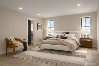 Main bedroom - staged