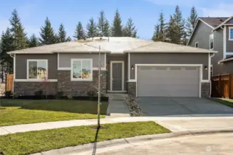 Exterior front - Ideally located on cul-de-sac and rear yard backs up to green-belt