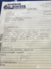 Bid for plumbing