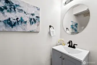 This is the powder room on the main level.