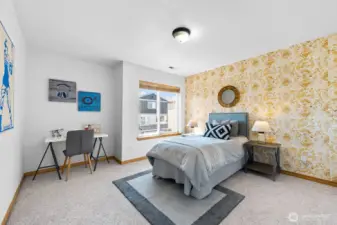 Both extra bedrooms on this level are big enough for King beds, desk, or dresser.