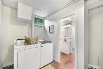 basement laundry