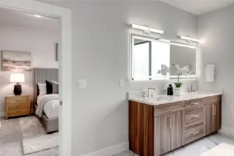 Full sized vanity mirror