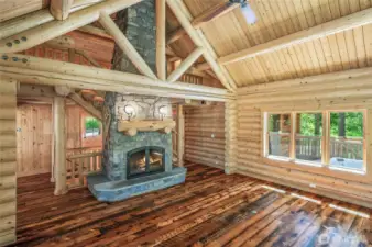 Stone Fireplace