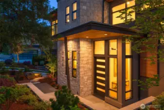 Covered Porch opens to sprawling 2 story entry. Welcome Home