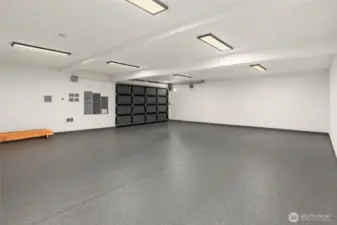 1200 SF Underground Garage With Custom Epoxy Finished Flooring