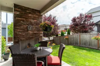 Covered Deck & Fireplace