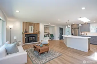 The great room open concept is a crowd pleaser!