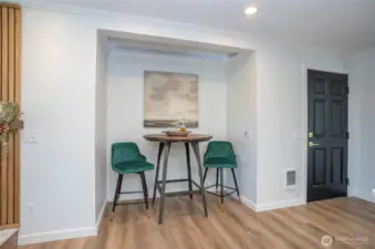 Intimate eating area for those cozy, romantic evenings.