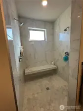 Beautiful marble to the ceiling.