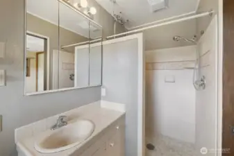 primary bathroom - walk in shower