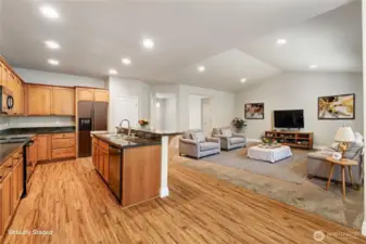 Kitchen w/Lots of Storage, Virtually Staged