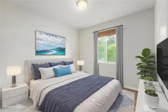 Bedroom 2, Virtually Staged
