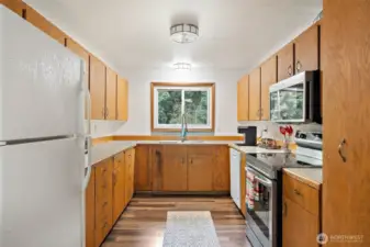 freshly painted kitchen