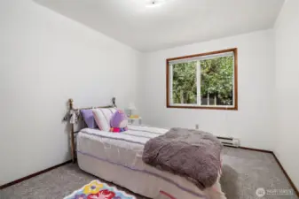Bedroom 2 with brand new carpet installed