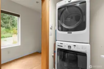 Utility room off the hallway.