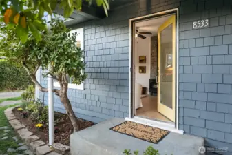 Front door entry.
