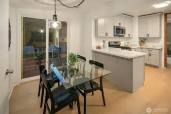 Dining/Kitchen view from the mudroom