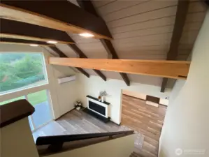 From the loft toward kitchen