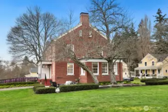 Nestled among other historically landmarked homes