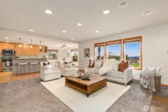 Entertaining and everyday living are easy in this great room.