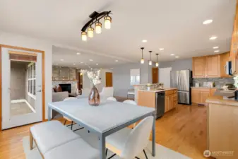 Plenty of room here to spread out and enjoy. Door leads to fabulous backyard!