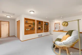 Upper level landing is common area on 2nd floor.