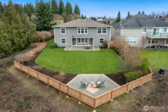 Back yard is fully fenced - new fence in 2024!