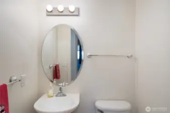 Hallway half bath.
