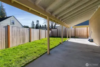 Attached carport
