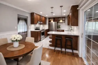 What this kitchen could look like with a little work. (Virtual)