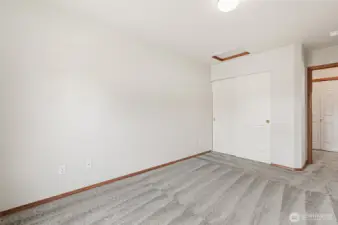 Third bedroom, upper level, at front of home.