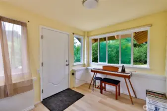 North entryway Music room