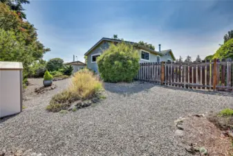 From the North-East corner - Lots of parking for an RV, Boat or Tiny home on the North side of the house