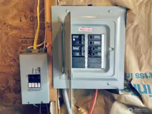 Power inside shed.