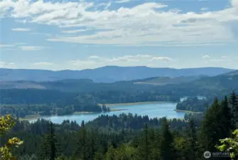 View of Alder Lake on the drive up to the property.
