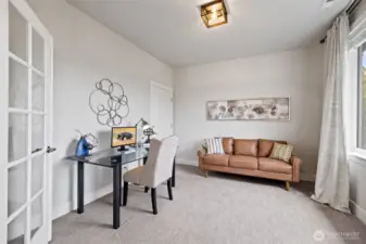 Front room office that could double as a 4th bedroom.