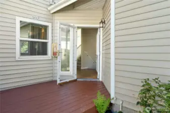 Welcoming porch