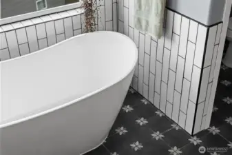 Look at the attention to detail in your spa-bathroom.