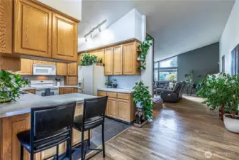 Easy flowing floor plan.