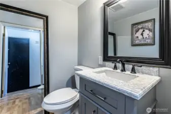 Studio half bathroom.