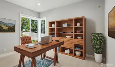 Main Level Den. This is one of two dens. Virtually staged.