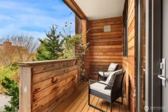 Welcoming, covered front porch