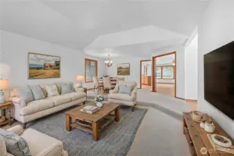 Virtually staged living room for ideas.