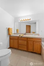 5 Piece bath in the Primary suite