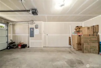 Oversized one car garage.