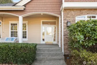 Covered front porch