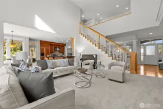 Dramatic two-story great room