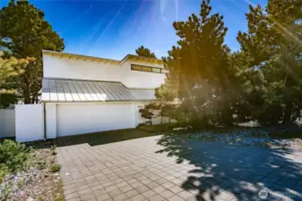 Oversized double garage and private entrance