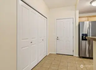 Entrance from inside the unit.